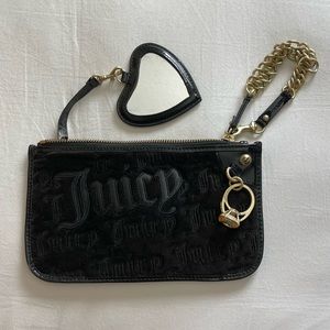 Juicy Couture brown wristlet / clutch / purse